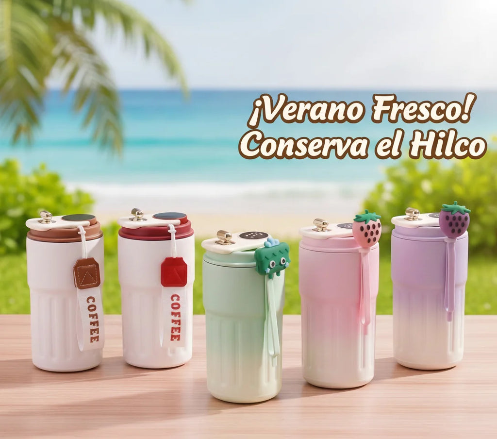 Termo de 450 ml con pantalla de temperatura