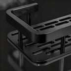 Repisa de pared para organizar el baño | Negra