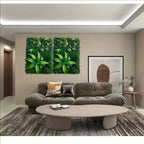 Panel de follaje artificial de 40 × 60 cm