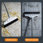 Cepillo manual para limpiar pisos con mango