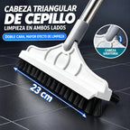 Cepillo manual para limpiar pisos con mango