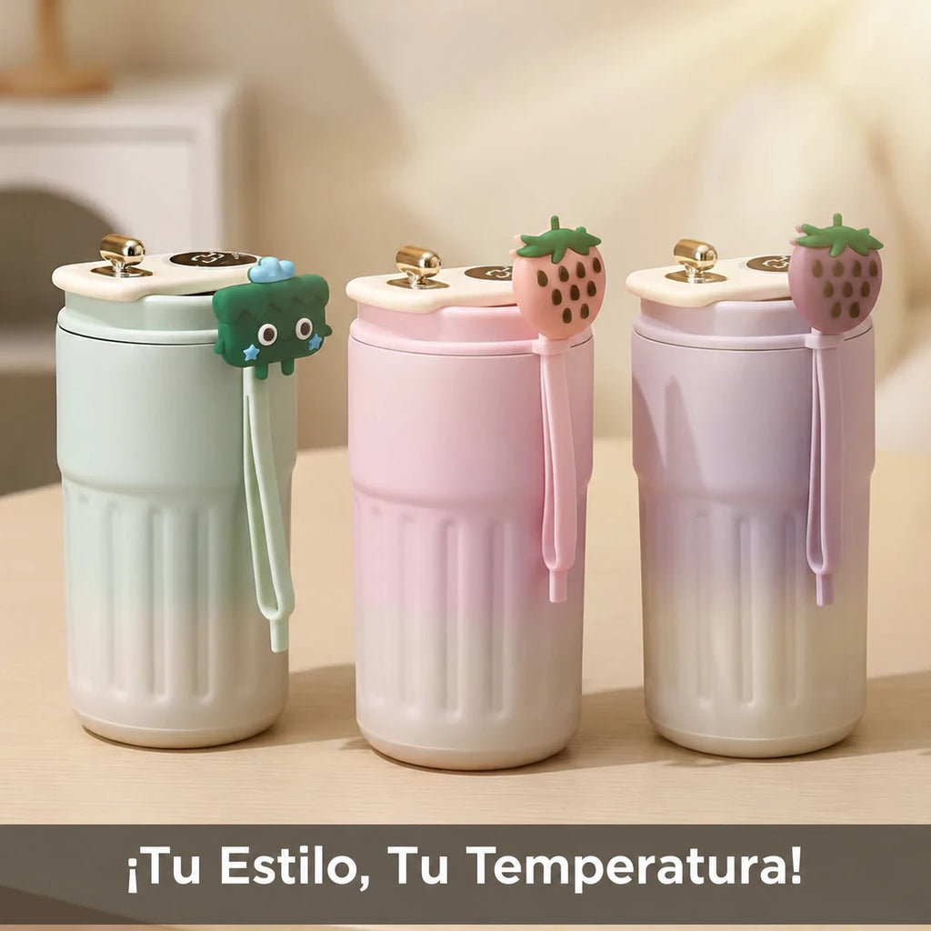 Termo de 450 ml con pantalla de temperatura