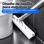 Cepillo manual para limpiar pisos con mango