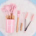 Juego de utensilios de silicón para cocina, 12 piezas