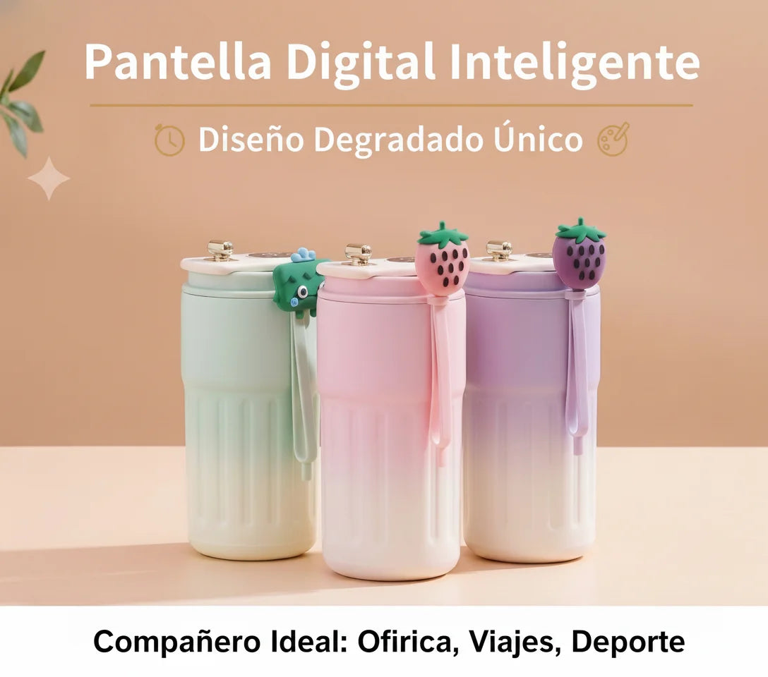 Termo de 450 ml con pantalla de temperatura
