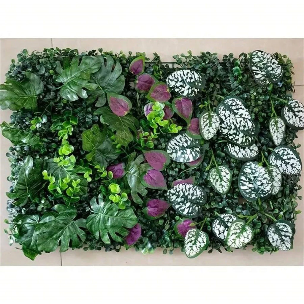 Panel de follaje artificial para muro