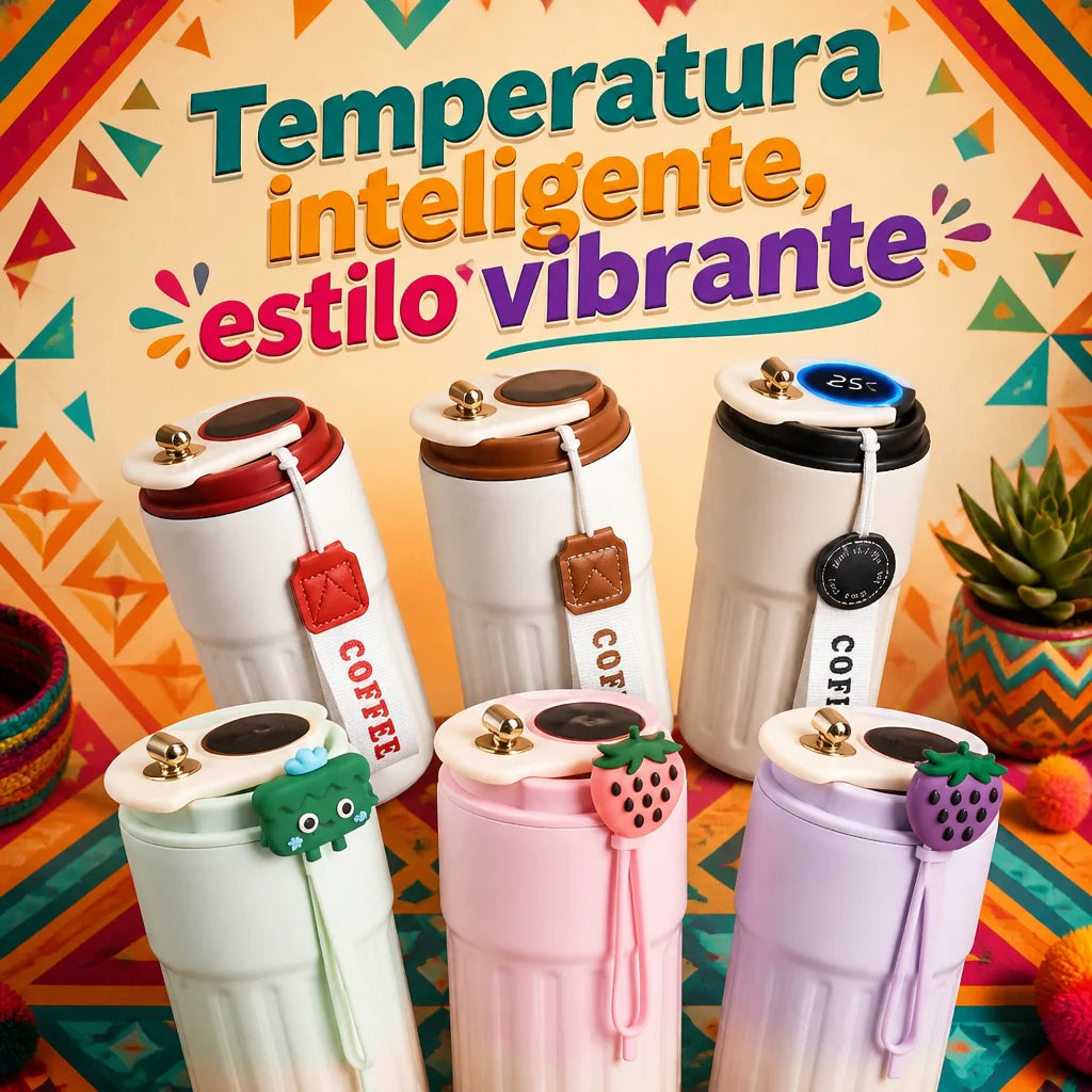 Termo de 450 ml con pantalla de temperatura
