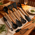 Juego de utensilios de silicón para cocina, 12 piezas