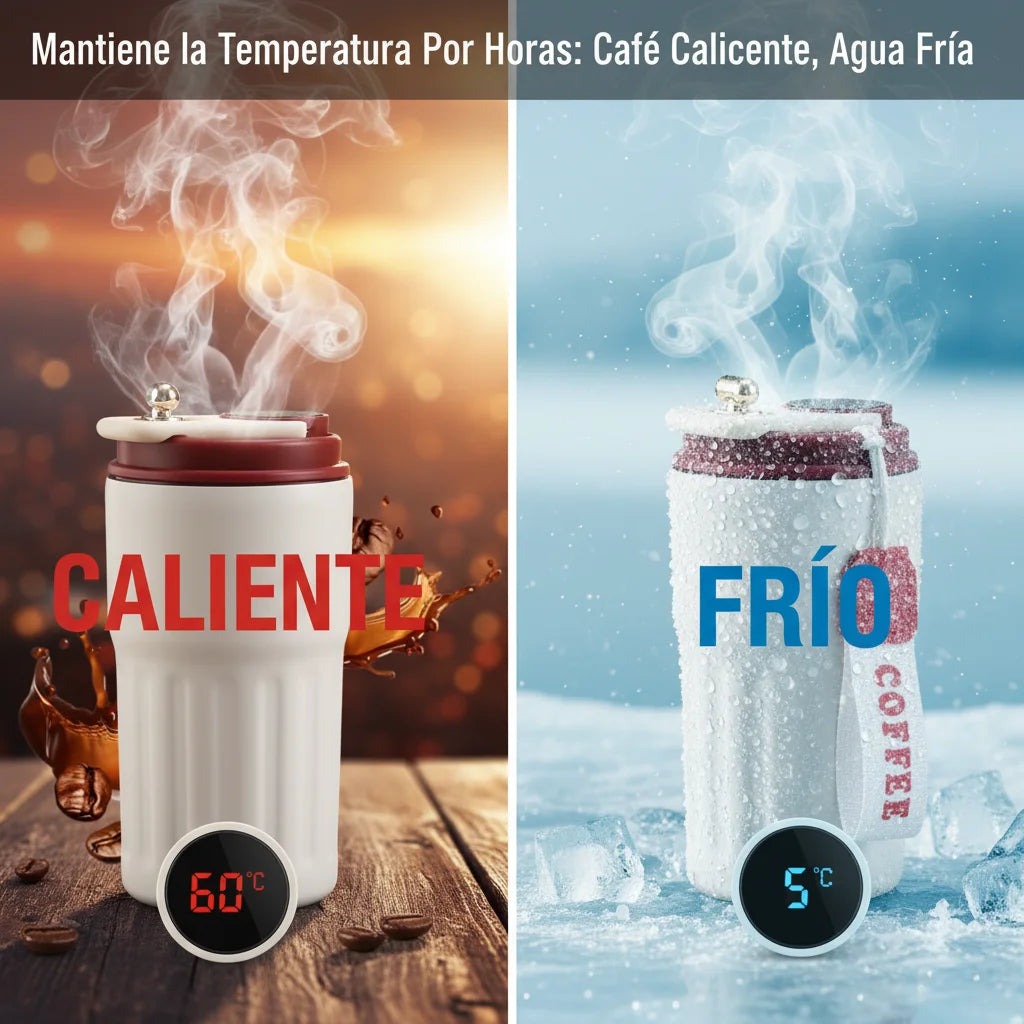 Termo de 450 ml con pantalla de temperatura