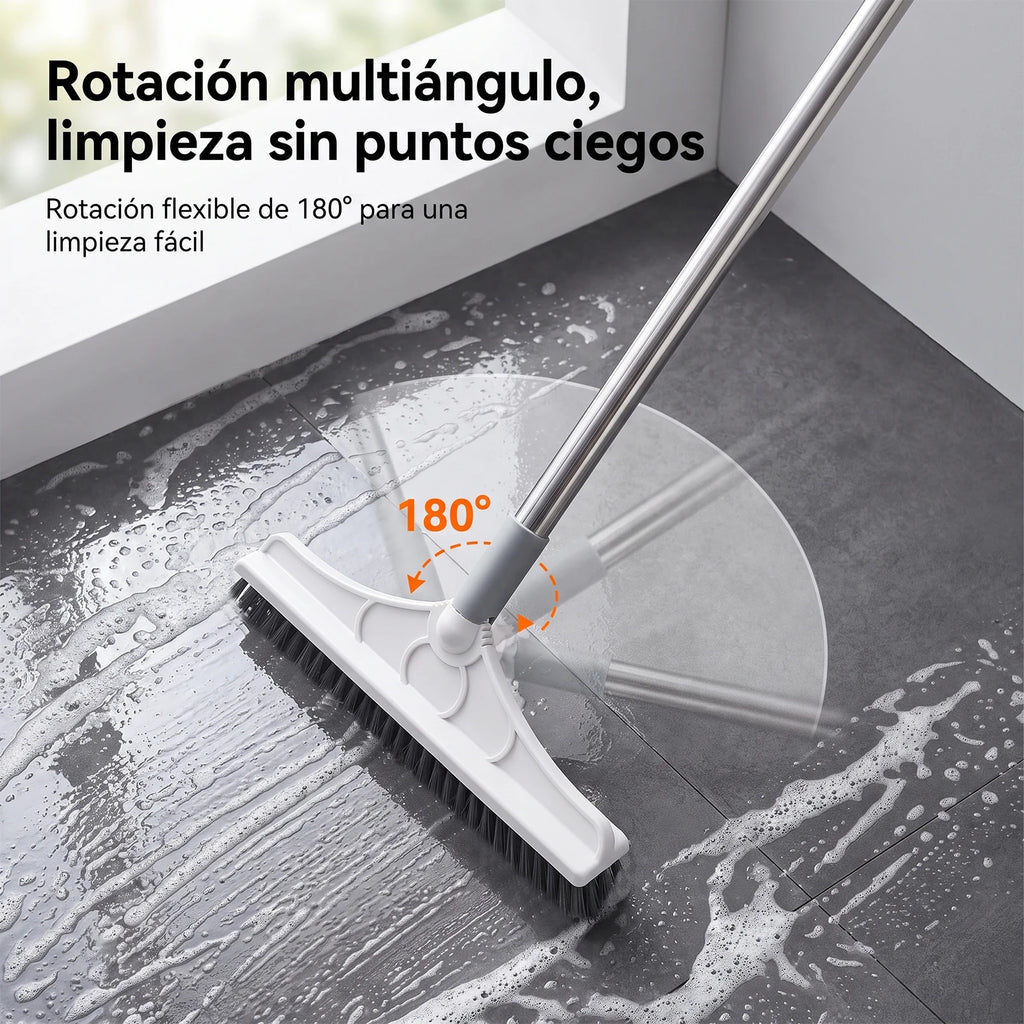 Cepillo manual para limpiar pisos con mango