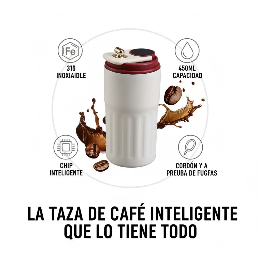 Termo de 450 ml con pantalla de temperatura