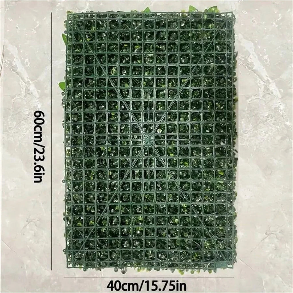 Panel de follaje artificial para muro