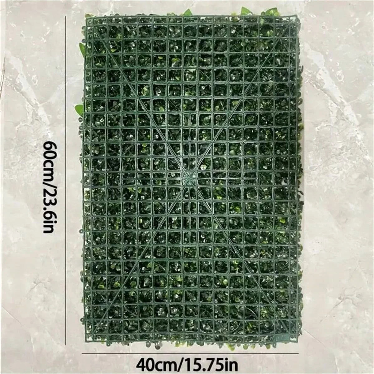 Panel de follaje artificial para muro