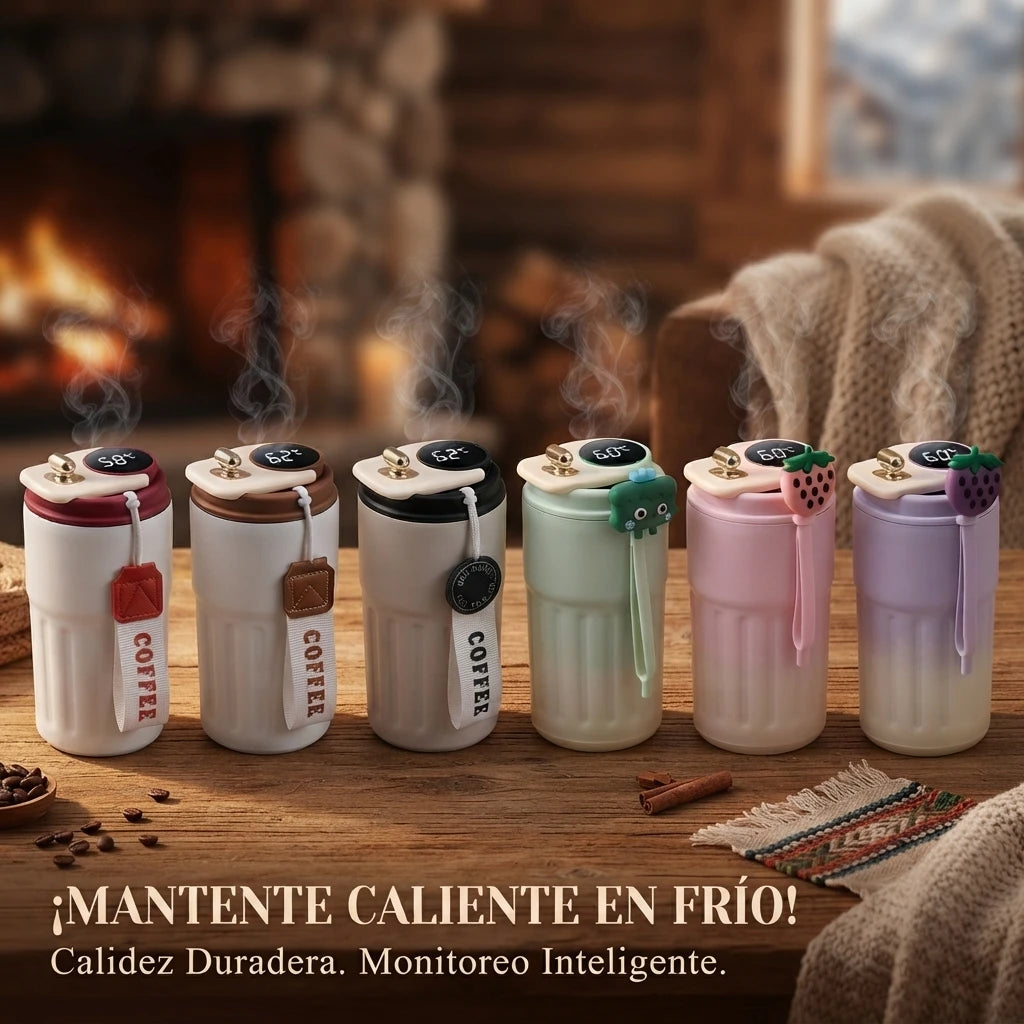 Termo de 450 ml con pantalla de temperatura