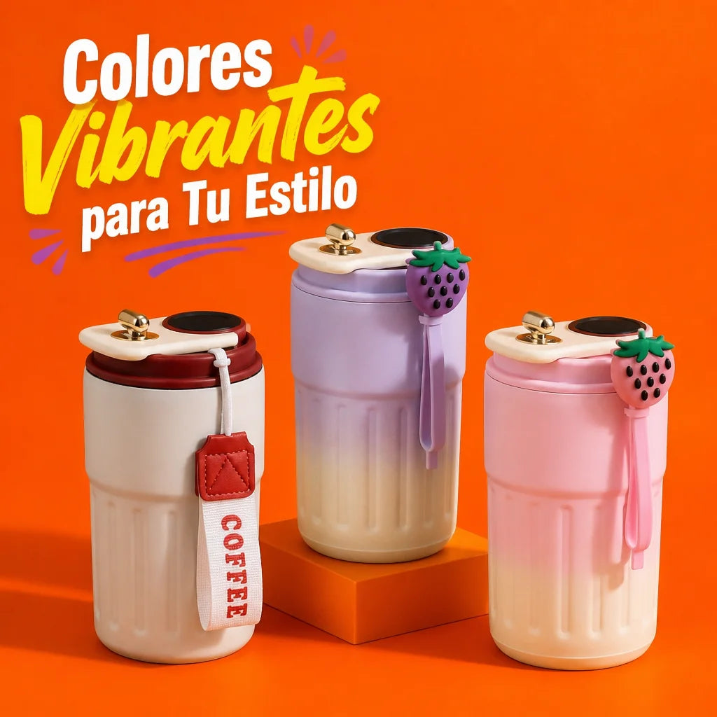 Termo de 450 ml con pantalla de temperatura
