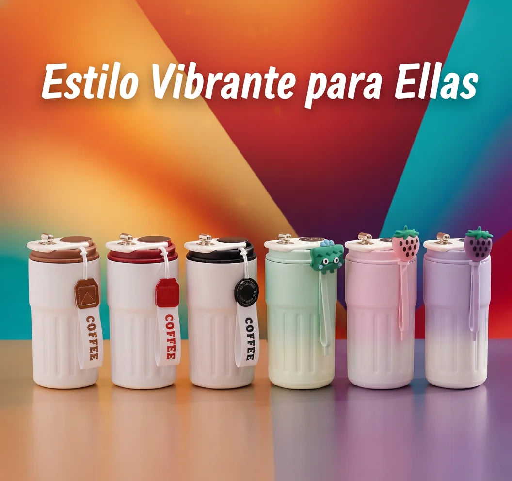 Termo de 450 ml con pantalla de temperatura