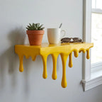 Repisa de pared con efecto derretido