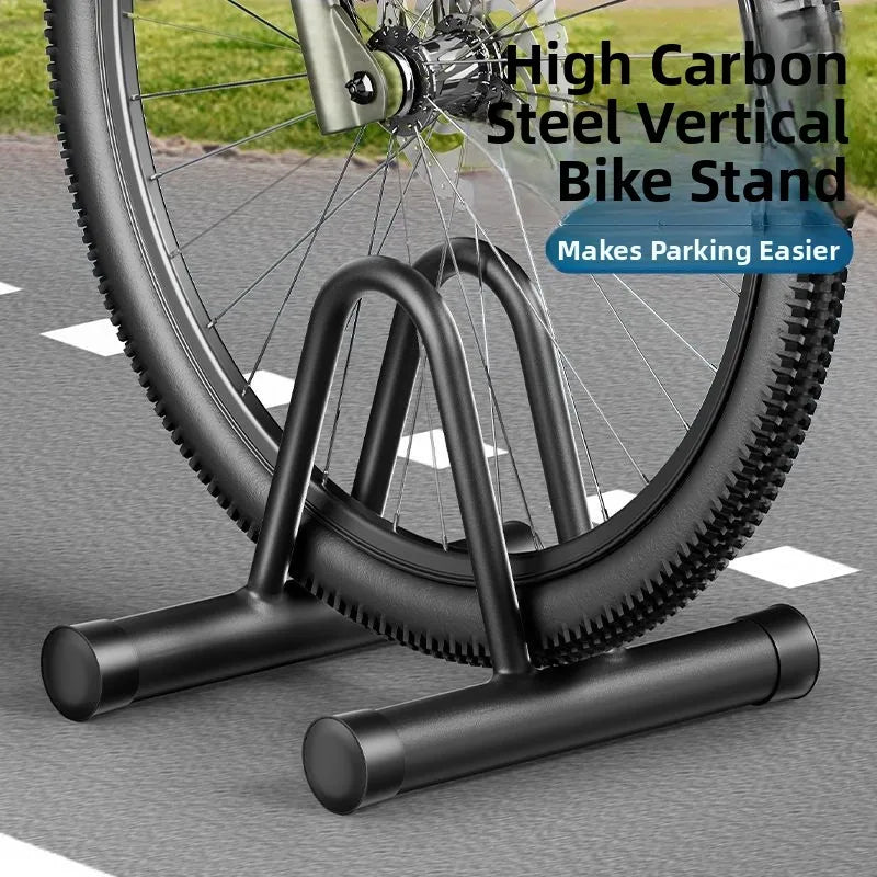 Indoor Bicycle Parking Stand Steel Material Road Bike Single Bike Display Rack Mountain Bike Storage Holder for All Genders