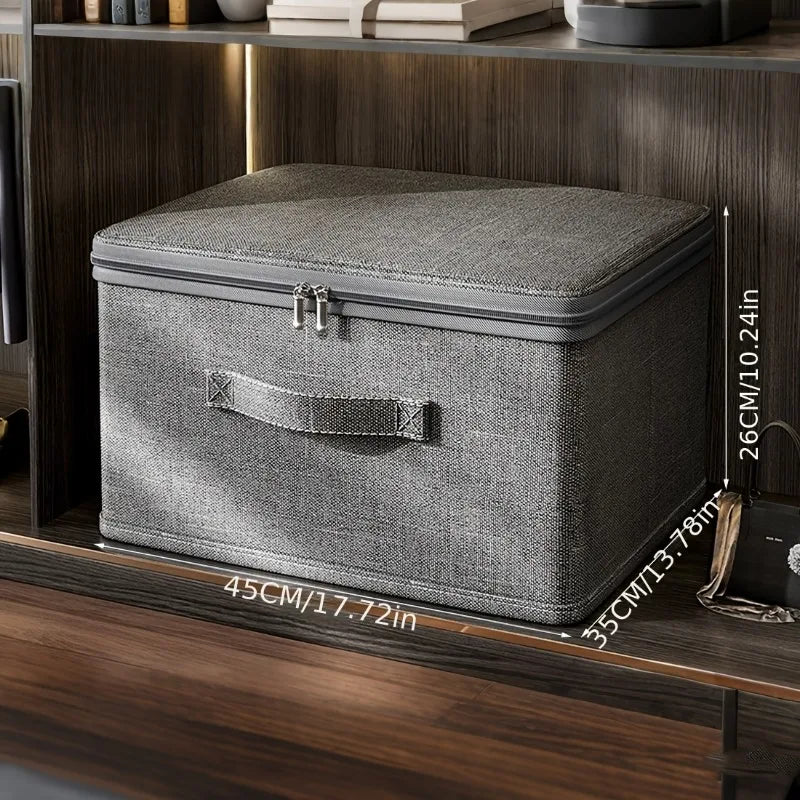 Caja organizadora plegable con tapa y asas