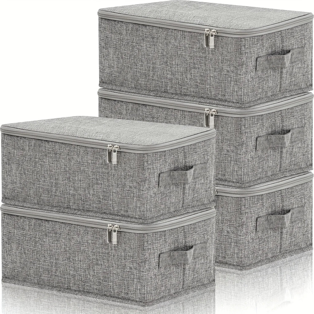 Caja organizadora plegable con tapa y asas