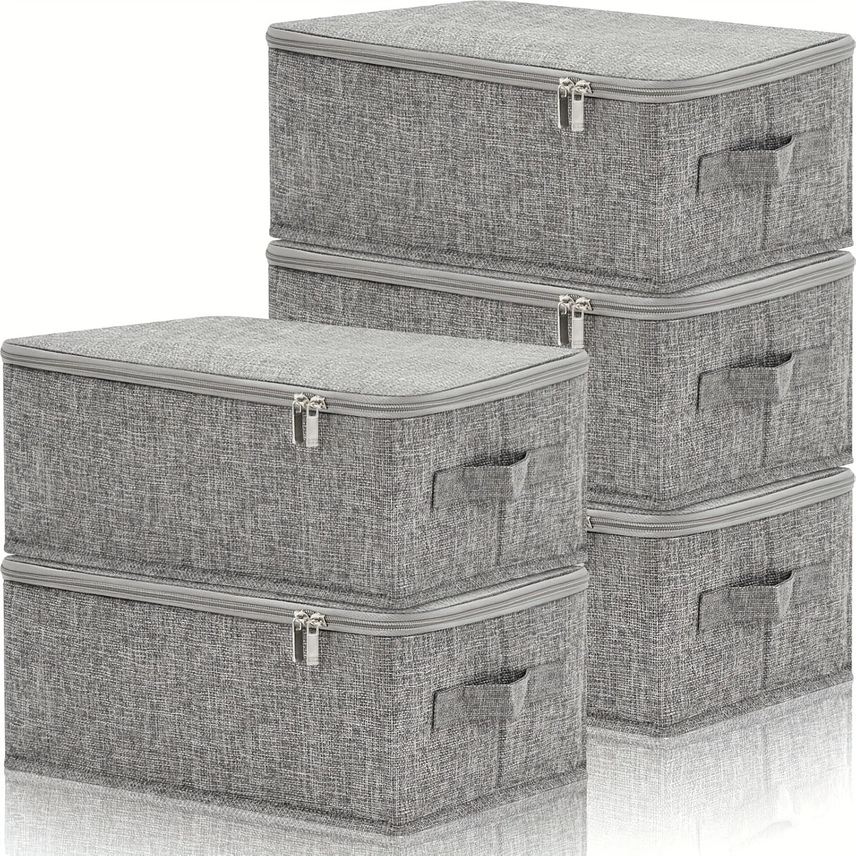 Caja organizadora plegable con tapa y asas