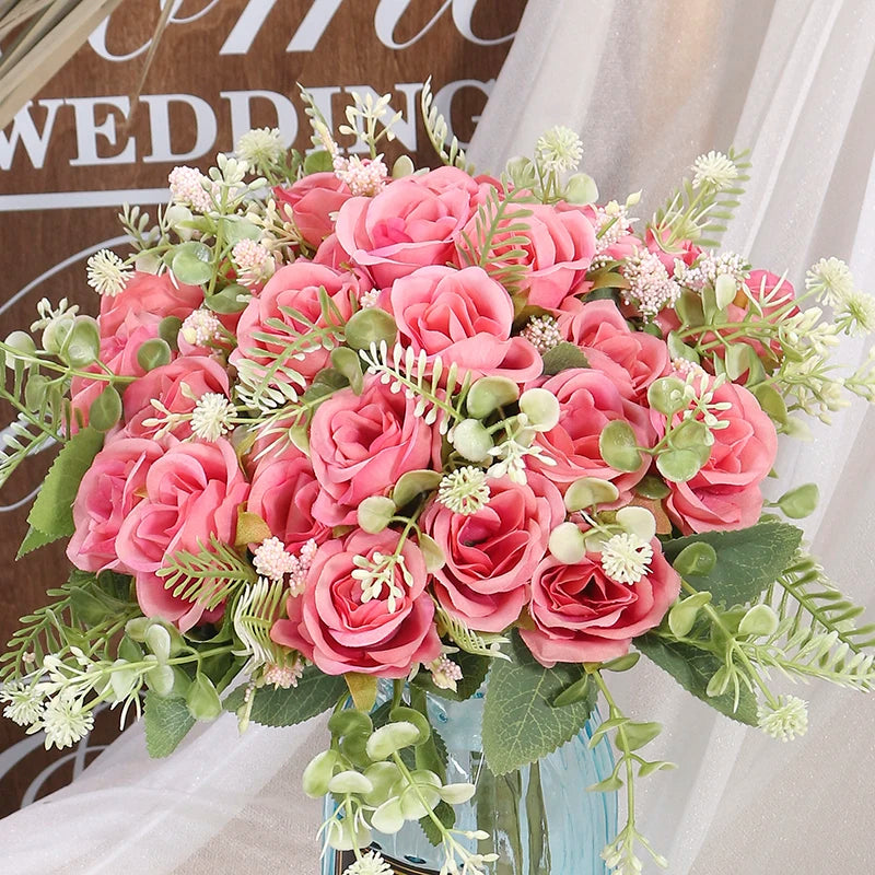 Ramo de rosas artificiales para decoración