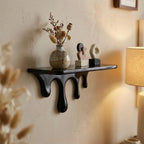 Repisa decorativa de pared con gotas