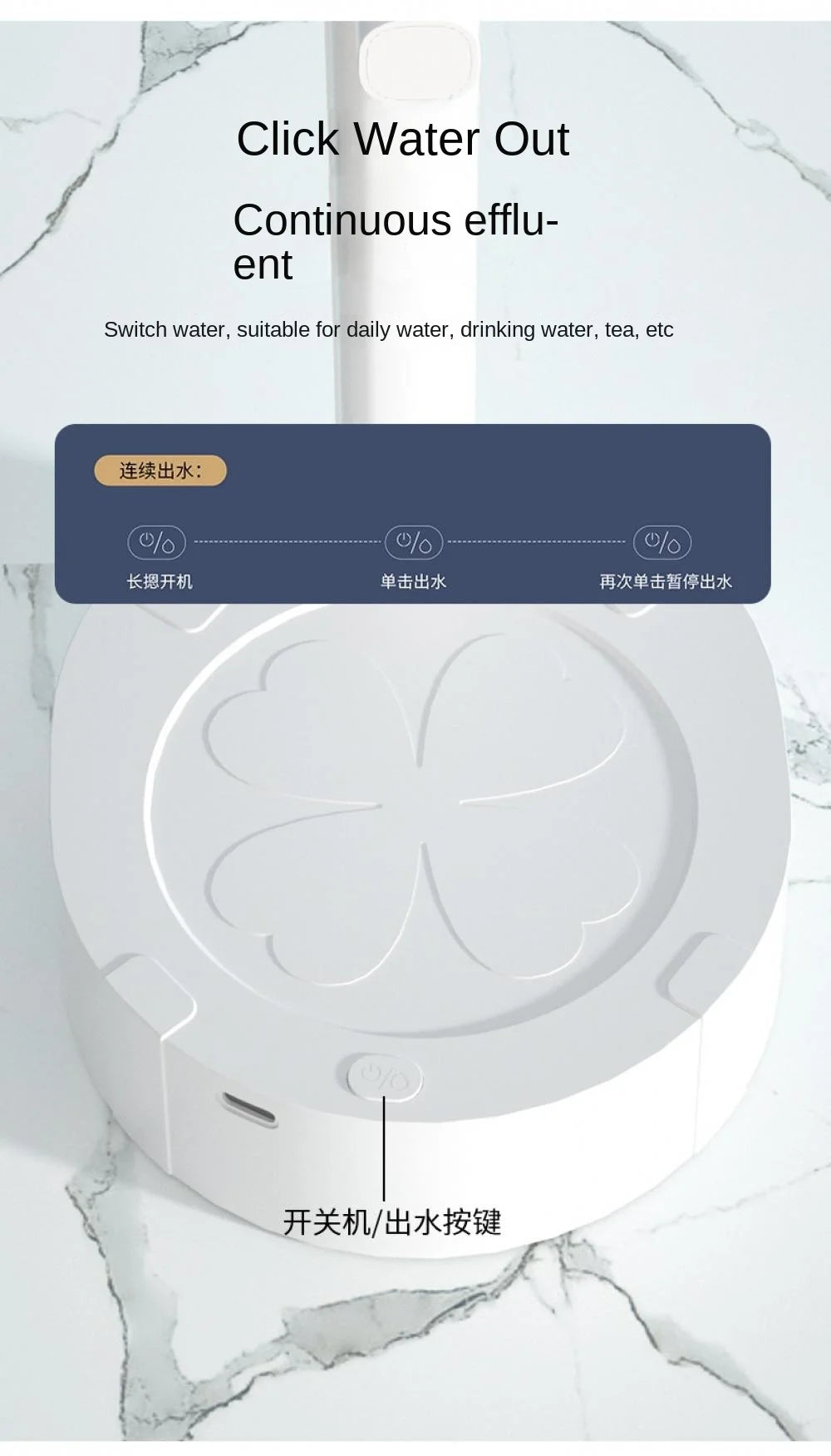 Dispensador de agua recargable para garrafón