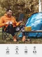 Batería externa QOOVI de 60,000 mAh con luz LED