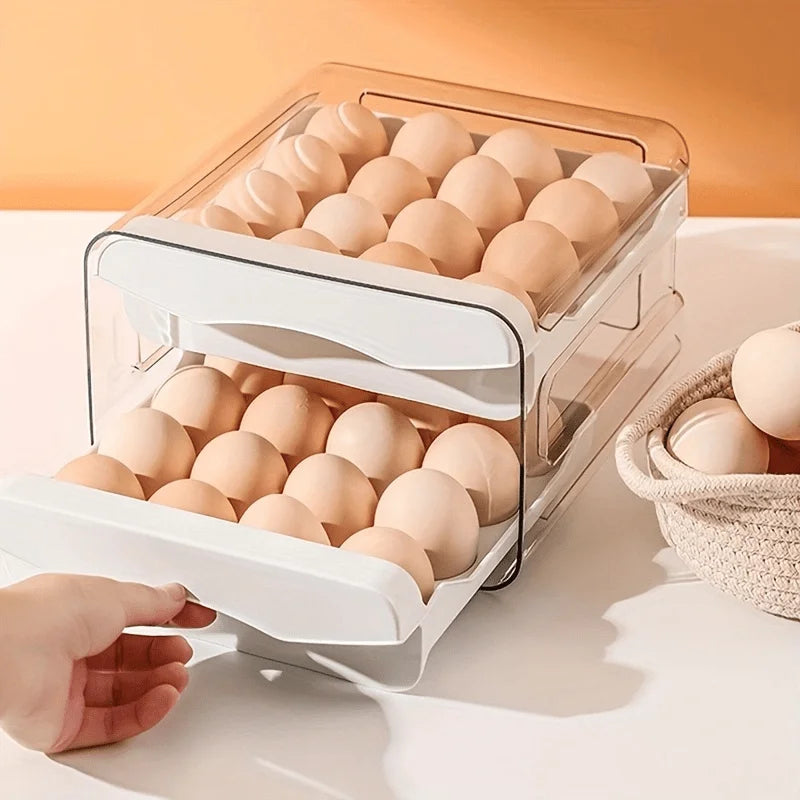Organizador para 32 huevos con 2 cajones