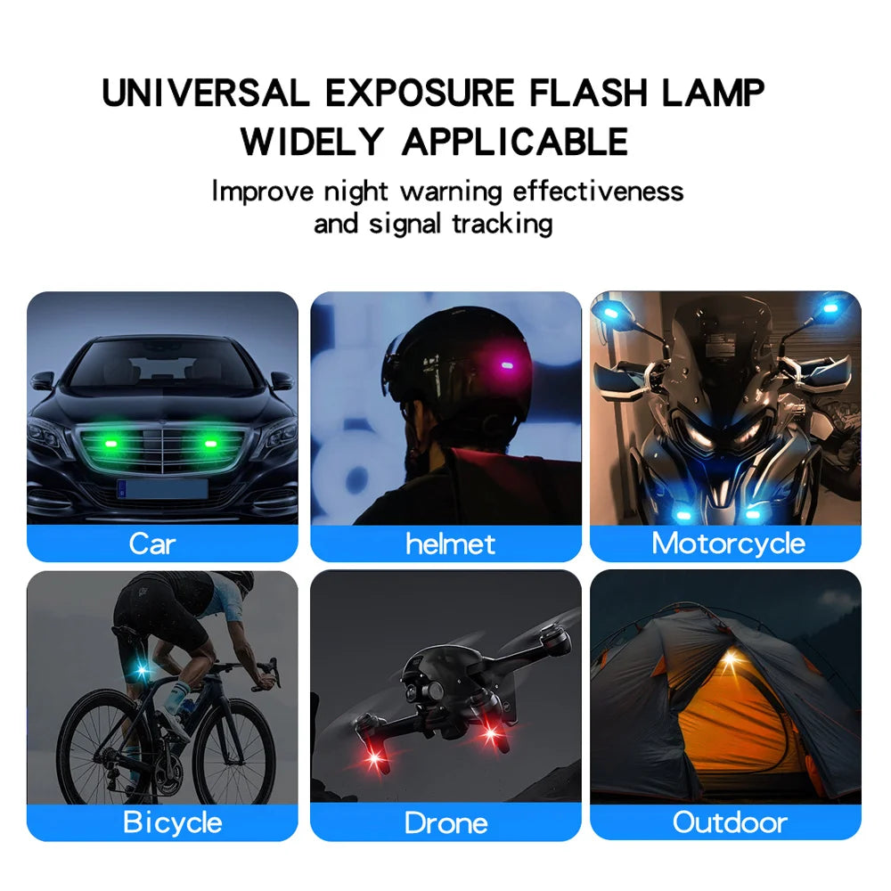 Luces LED recargables de colores con control remoto
