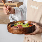 Tazón de madera para ensaladas