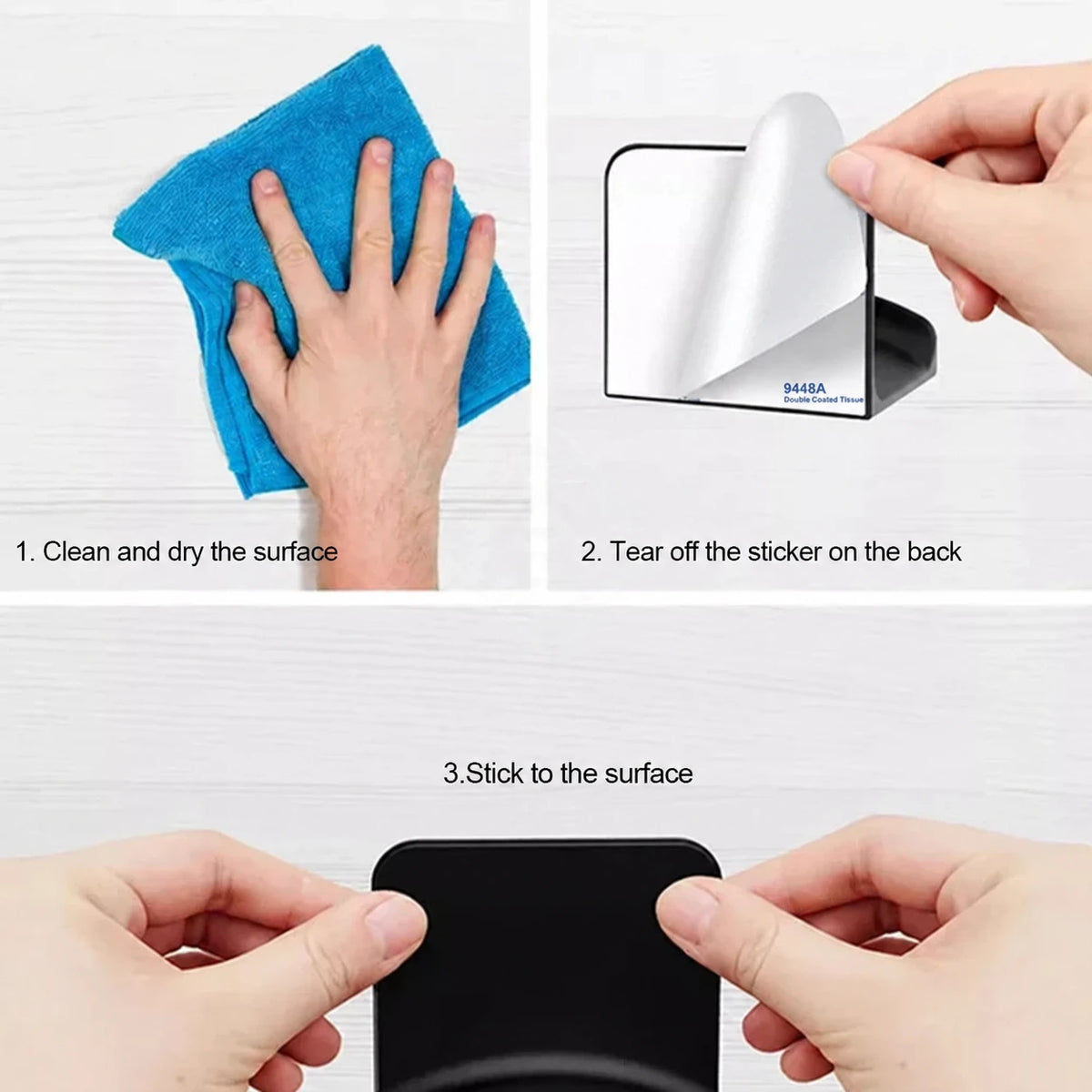 Soporte adhesivo para audífonos