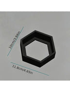 Repisas hexagonales de pared, 3 piezas