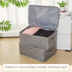Caja organizadora plegable con tapa y asas