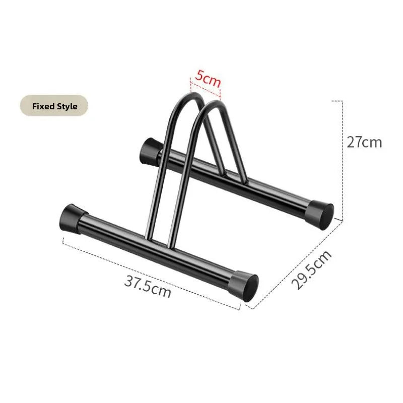 Indoor Bicycle Parking Stand Steel Material Road Bike Single Bike Display Rack Mountain Bike Storage Holder for All Genders