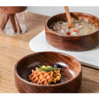 Tazón de madera para ensaladas