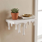 Repisa de pared con efecto derretido
