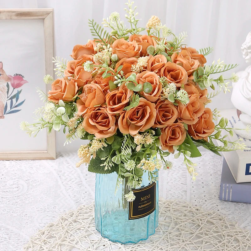 Ramo de rosas artificiales para decoración
