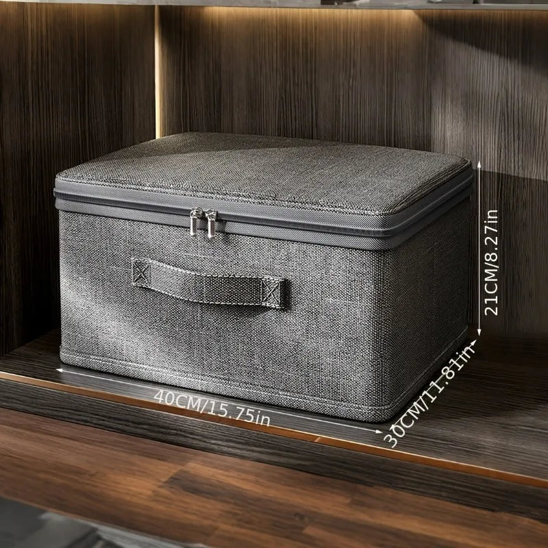 Caja organizadora plegable con tapa y asas