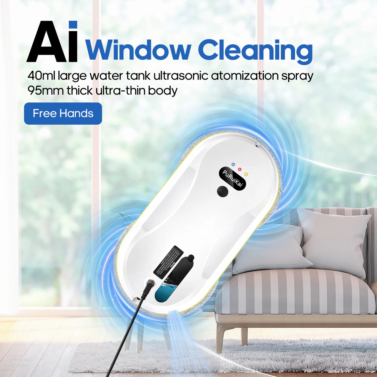 Robot limpiavidrios con control remoto PRK-309