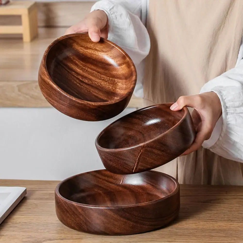 Tazón de madera para ensaladas