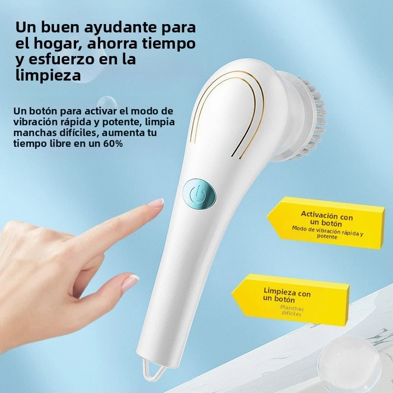 Cepillo eléctrico de limpieza con 5 cabezales