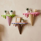 Repisa de pared tipo helado derretido
