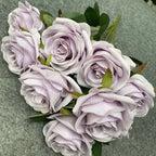 Ramo de rosas artificiales de 9 flores