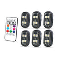 Luces LED recargables de colores con control remoto