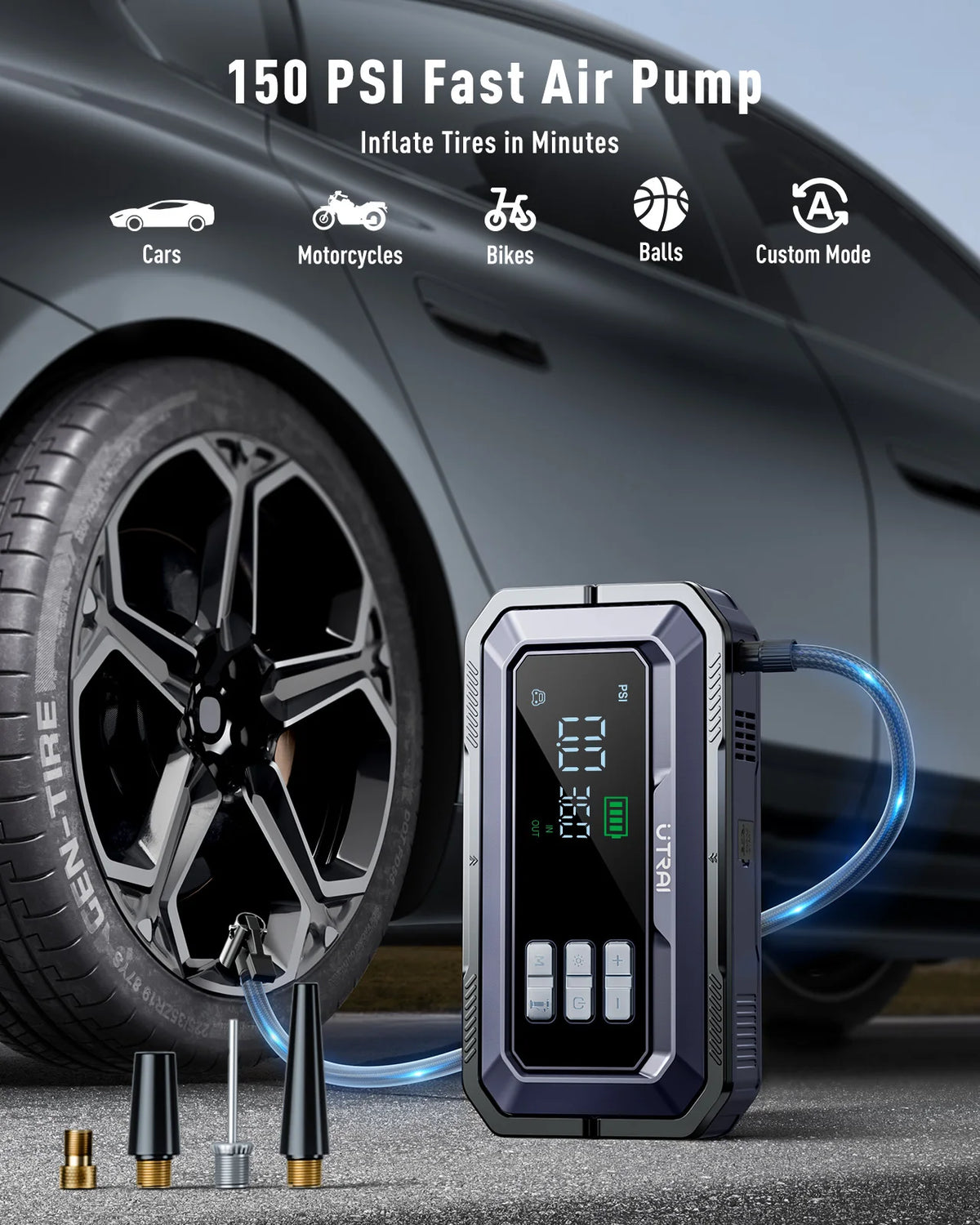 Arrancador UTRAI para auto de 12 V