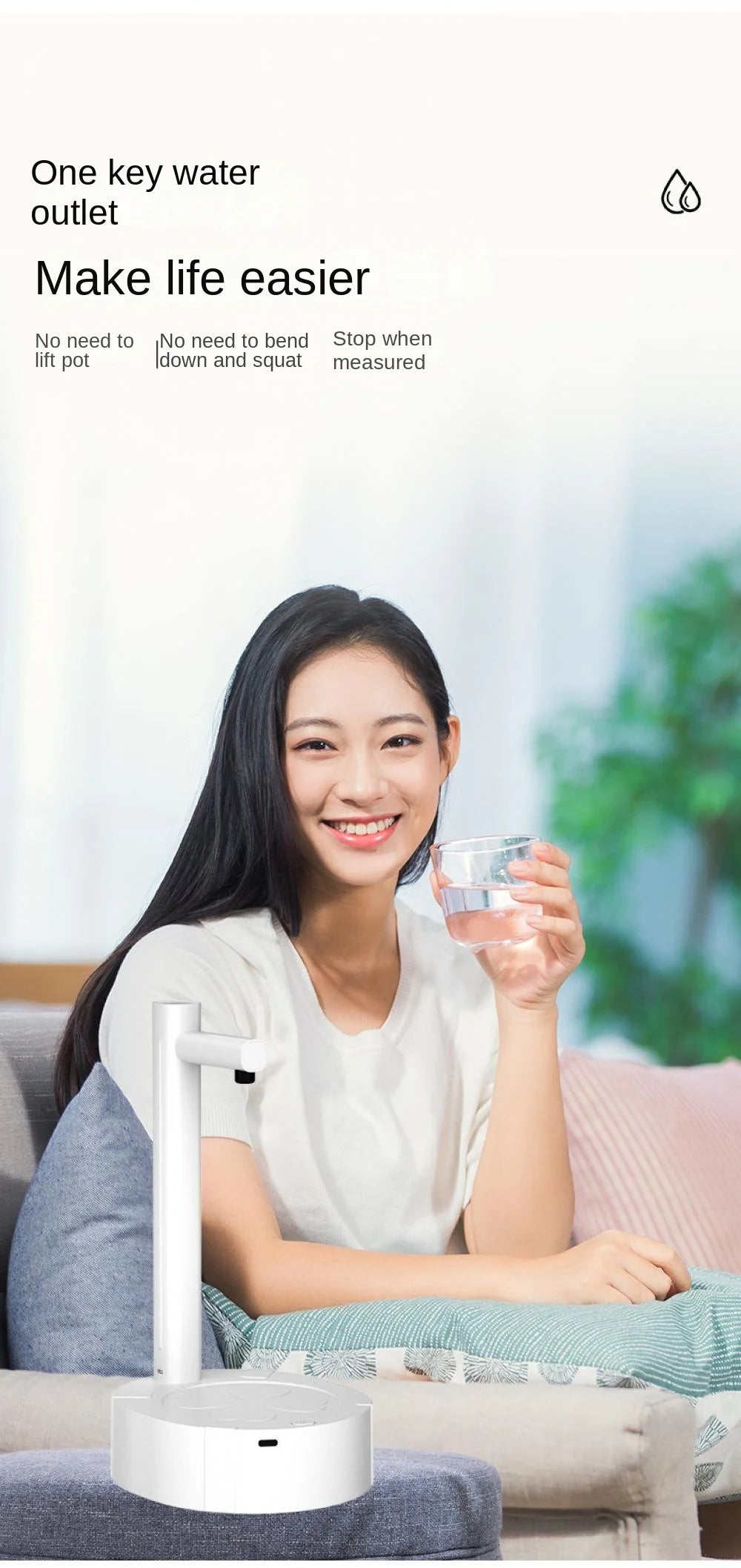 Dispensador de agua recargable para garrafón