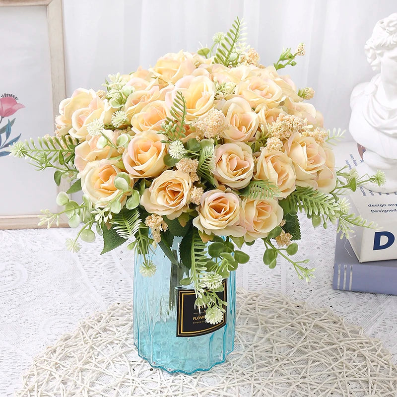 Ramo de rosas artificiales para decoración