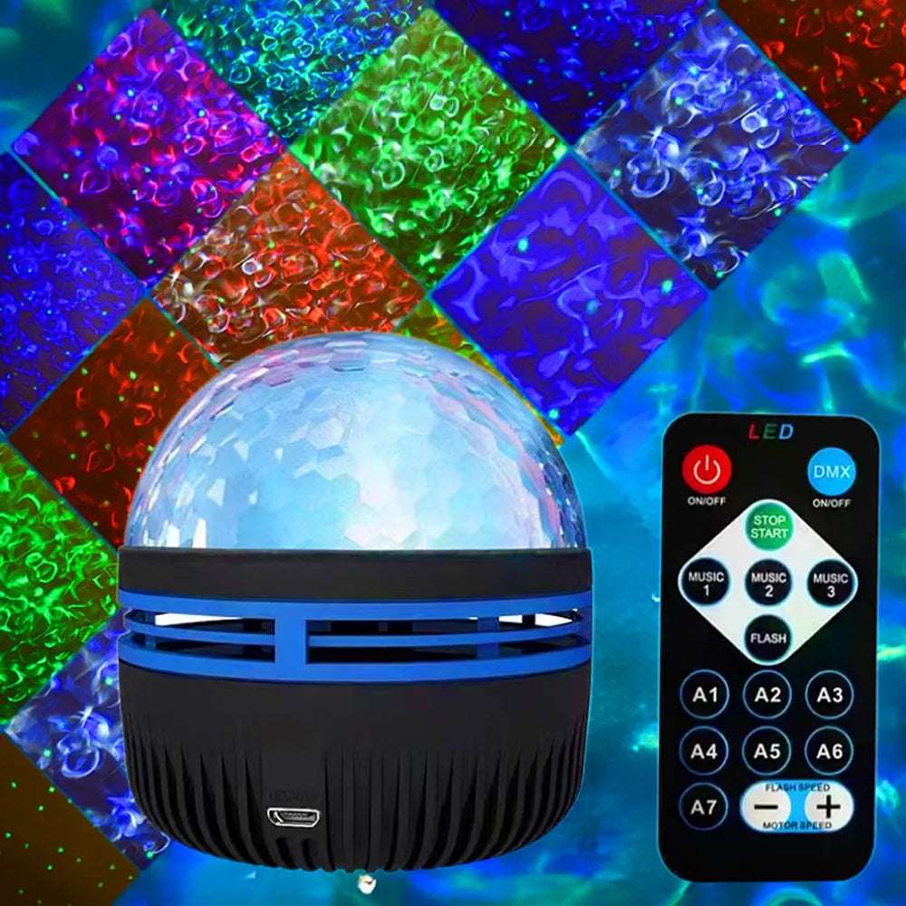 Proyector de luces RGB con control remoto